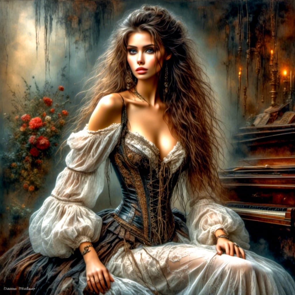 Ethereal Beauty: A Misty Portrait of a Woman