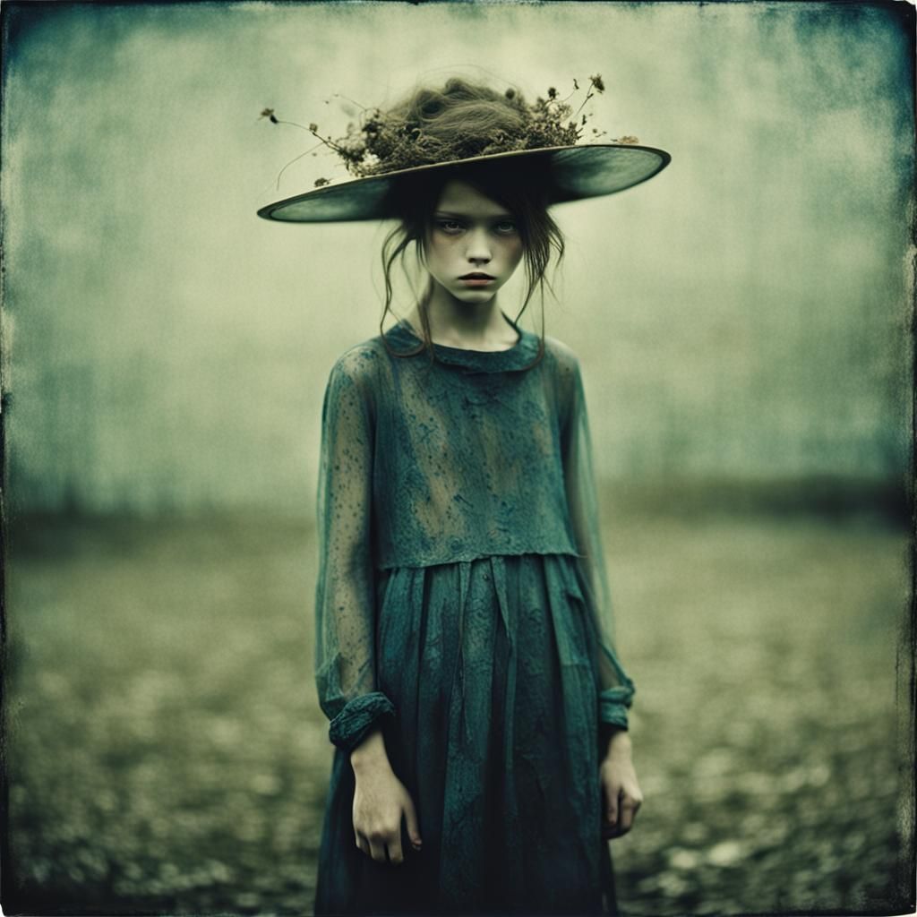 Ethereal Portrait of Girl in Fine Art Style