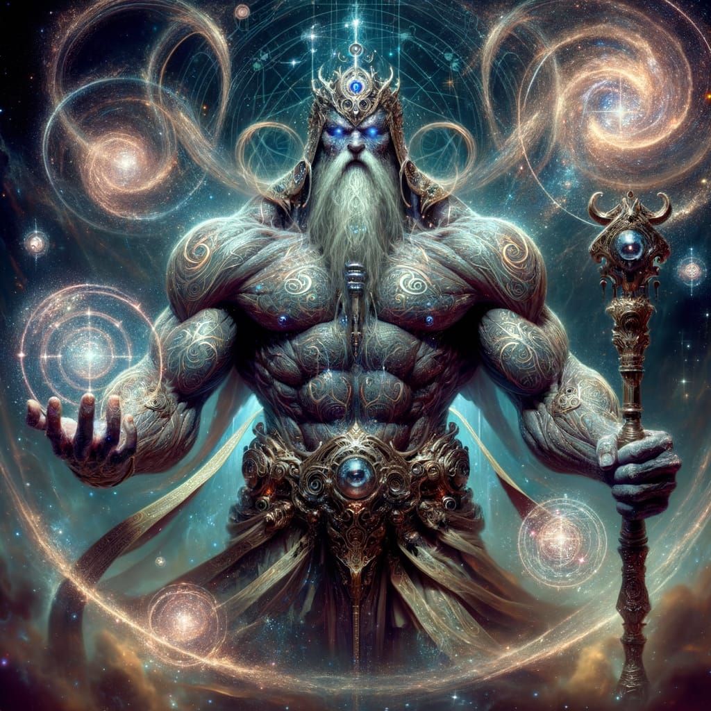 Four-Armed Humanoid Creates Portals in 19th-Century Style