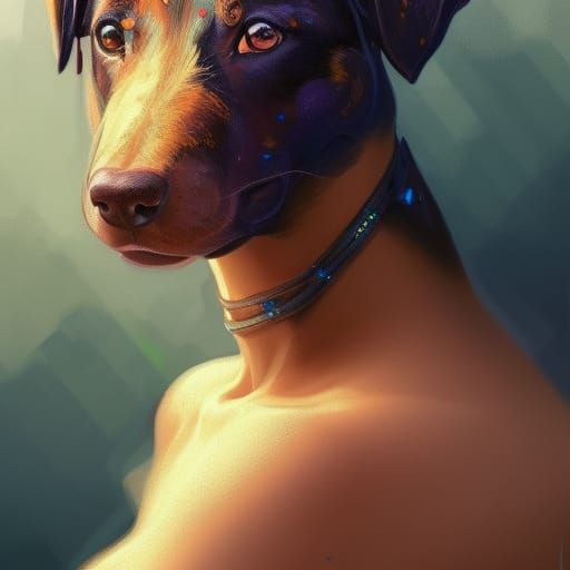 Hyperdetailed Beauceron Portrait in Unreal Engine 5