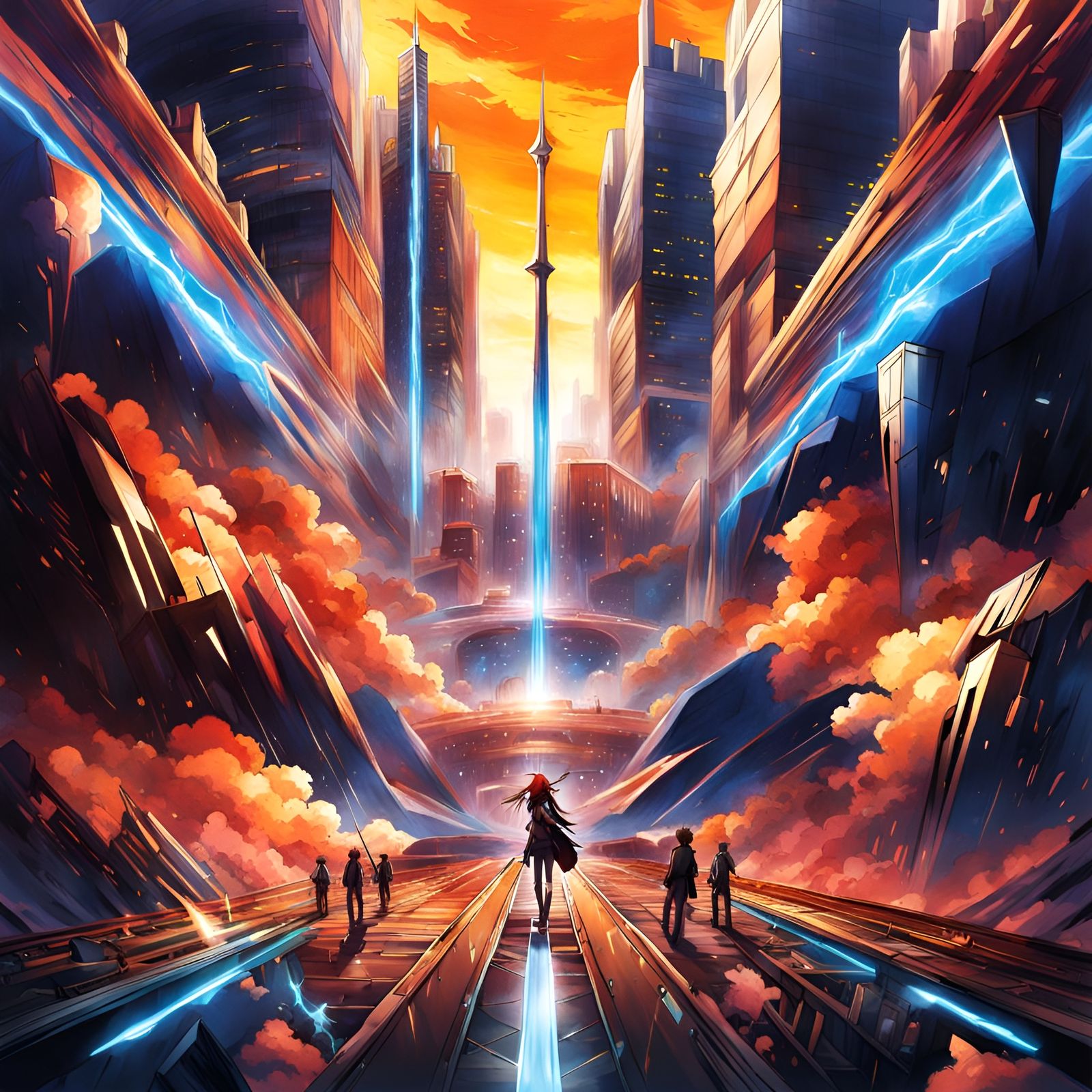 Anime Album Cover Art: Ascend the Divide