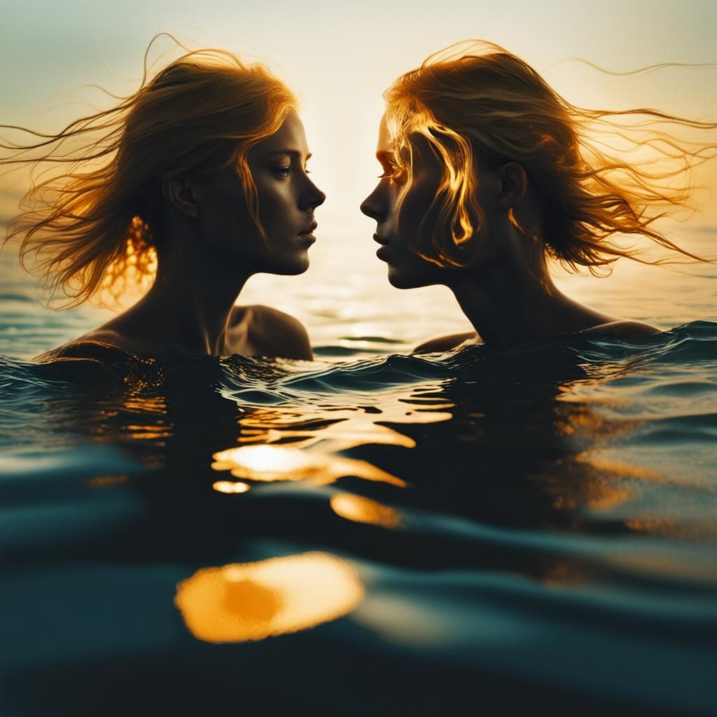 Ethereal Portrait in Golden Hour Light