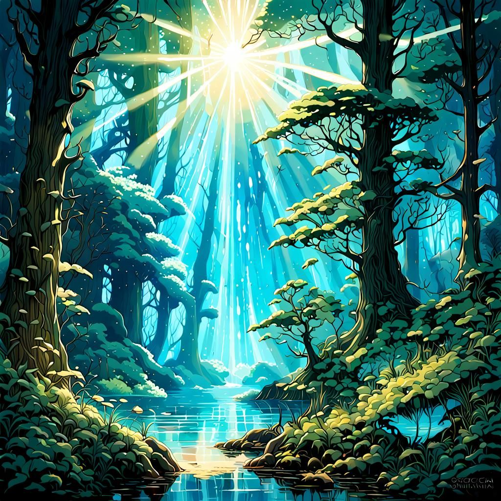 Enchanted forest landscapes