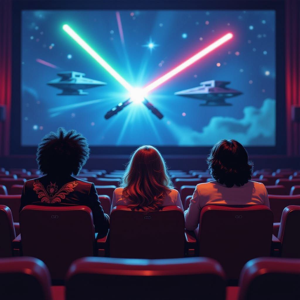 Rock Legends Watch Star Wars in Psychedelic Style