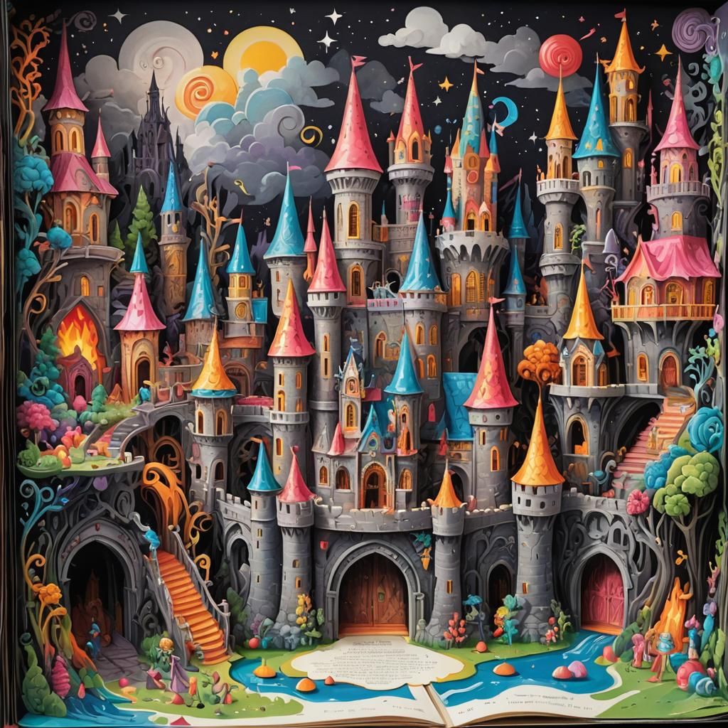 Dark Castle in Candyland Pop-Up Book