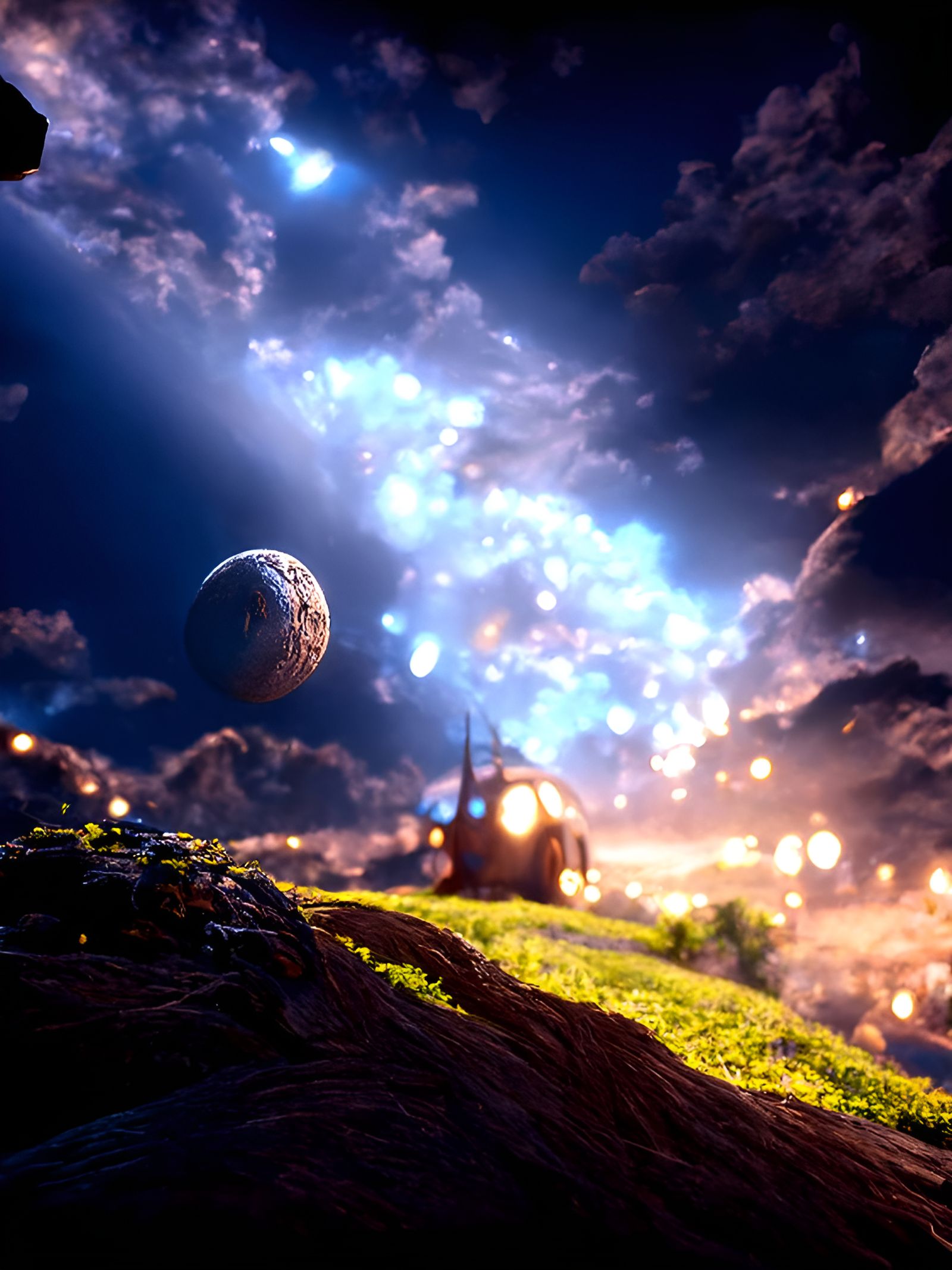 Cosmic Starry Night Sky Vista Photography