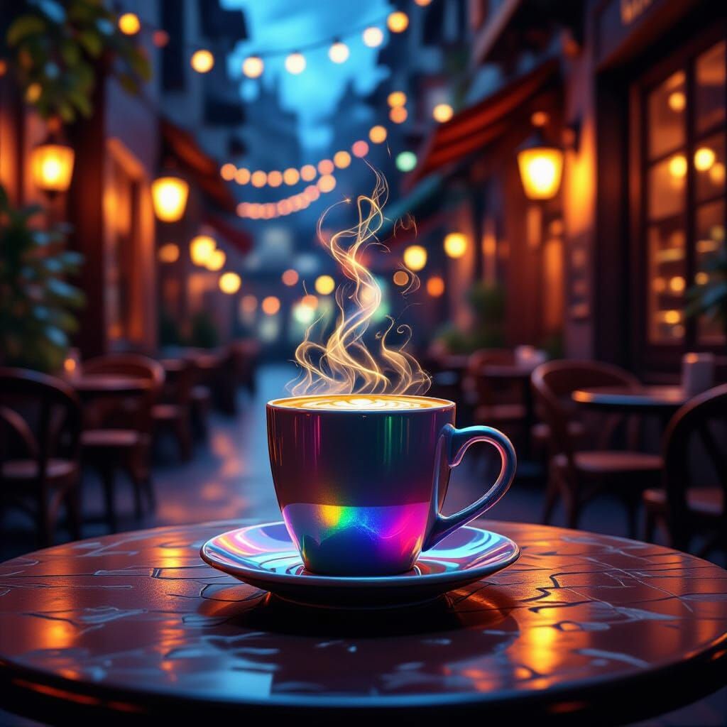 daily night café #1,000