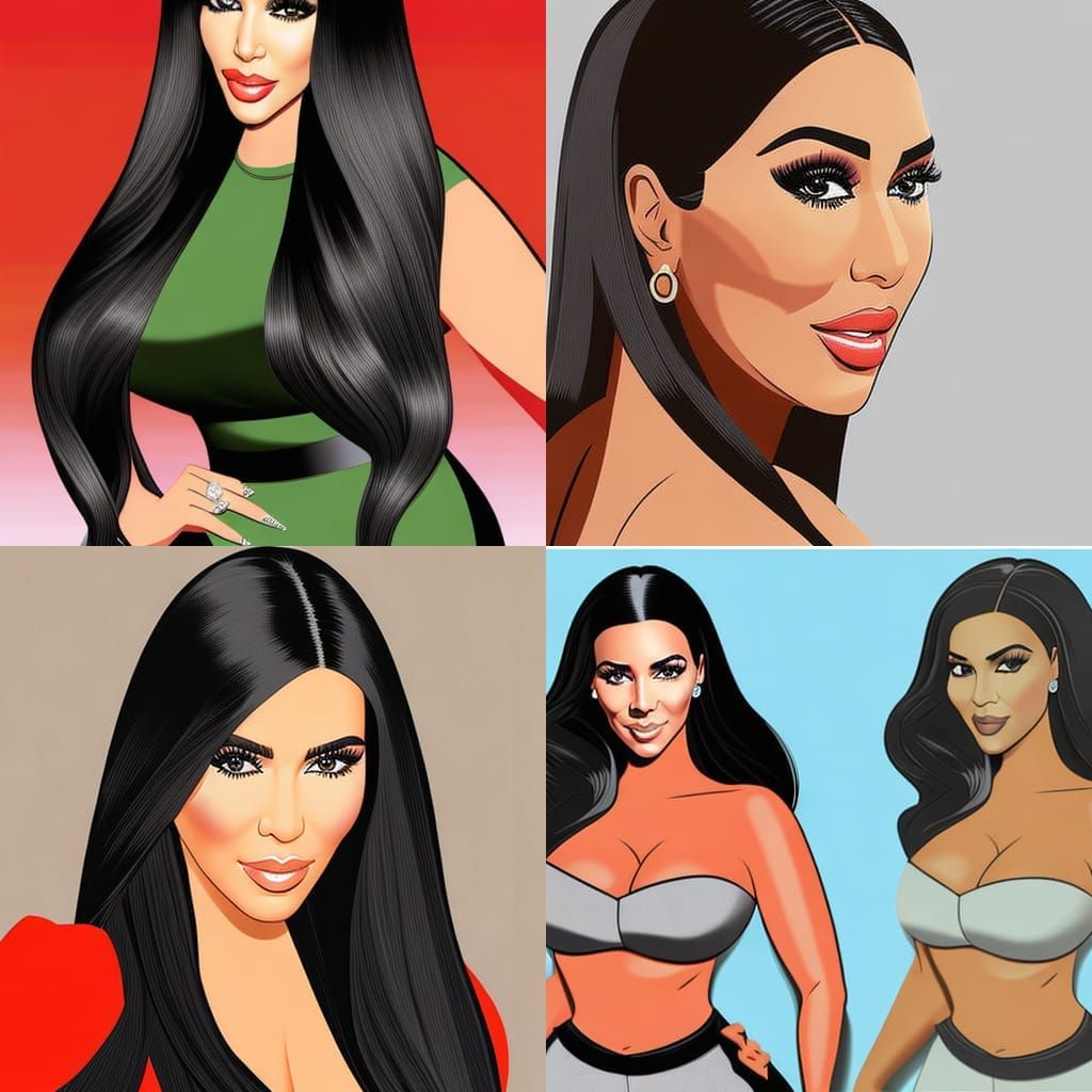 Cartoon Portrait of a Celebrity Figure