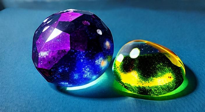 Brilliant Faceted Gemstone Reflecting Light