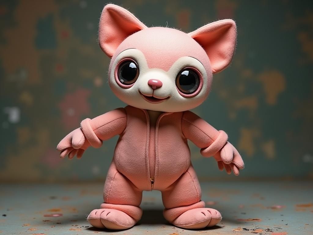 Cute Plushie AI Monster in Mechaboots