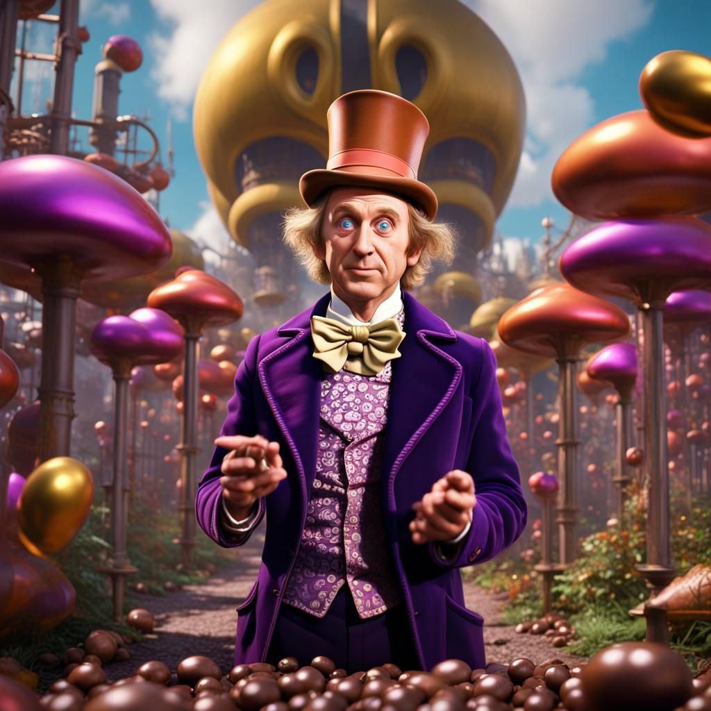 Willy Wonka's Chocolate Factory: Detailed Matte Painting