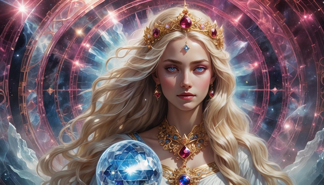 Radiant Nordic Princess in Light Body