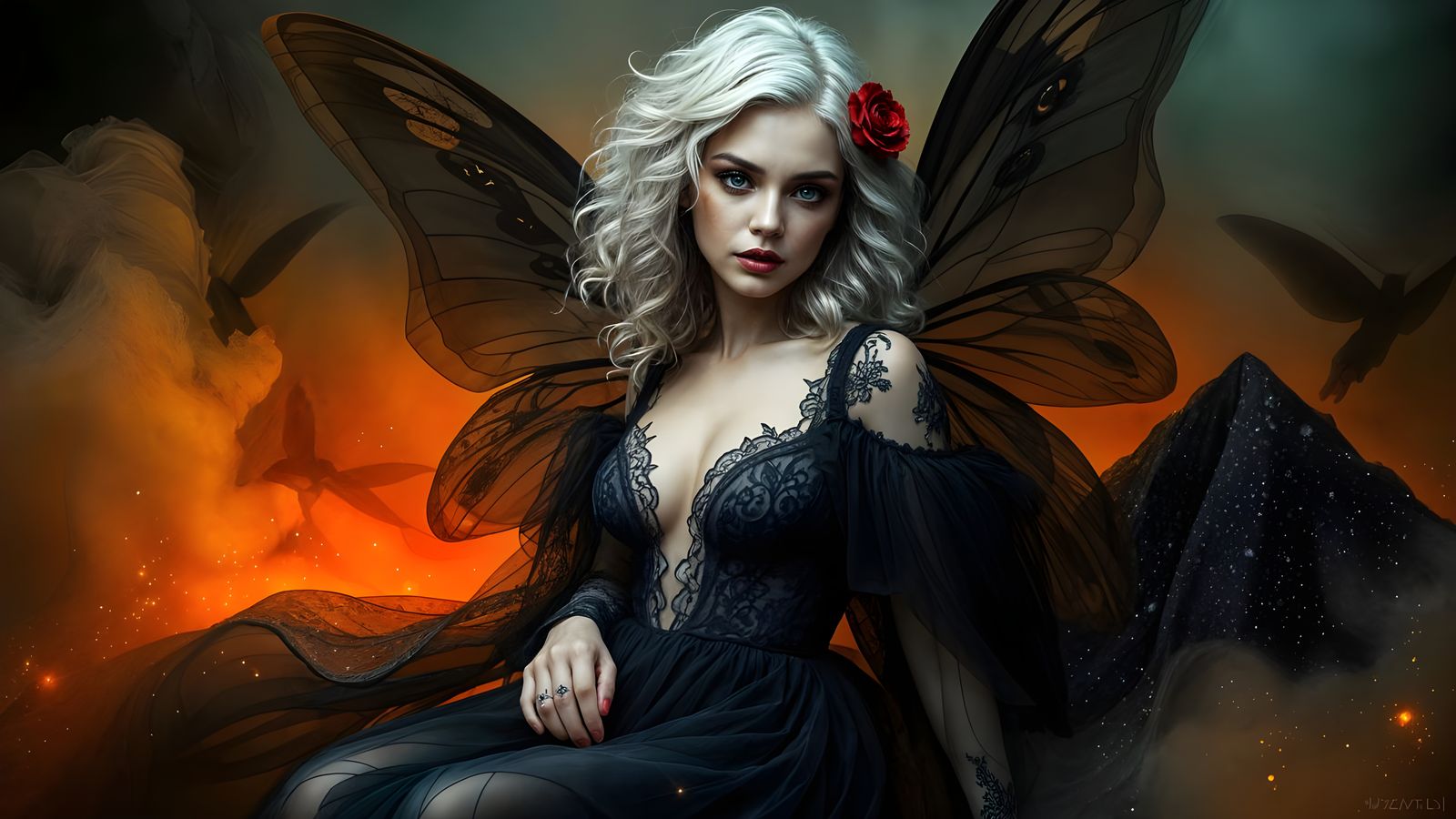 Ethereal Fairy Assassin in Lush, Handcrafted Splendor