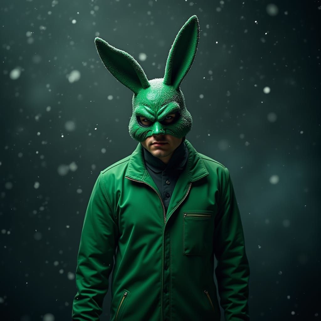 Sinister Bunny in Sinister City: Studio Portrait
