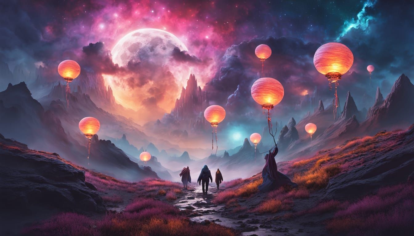 Alien Warriors in Cosmic Glory