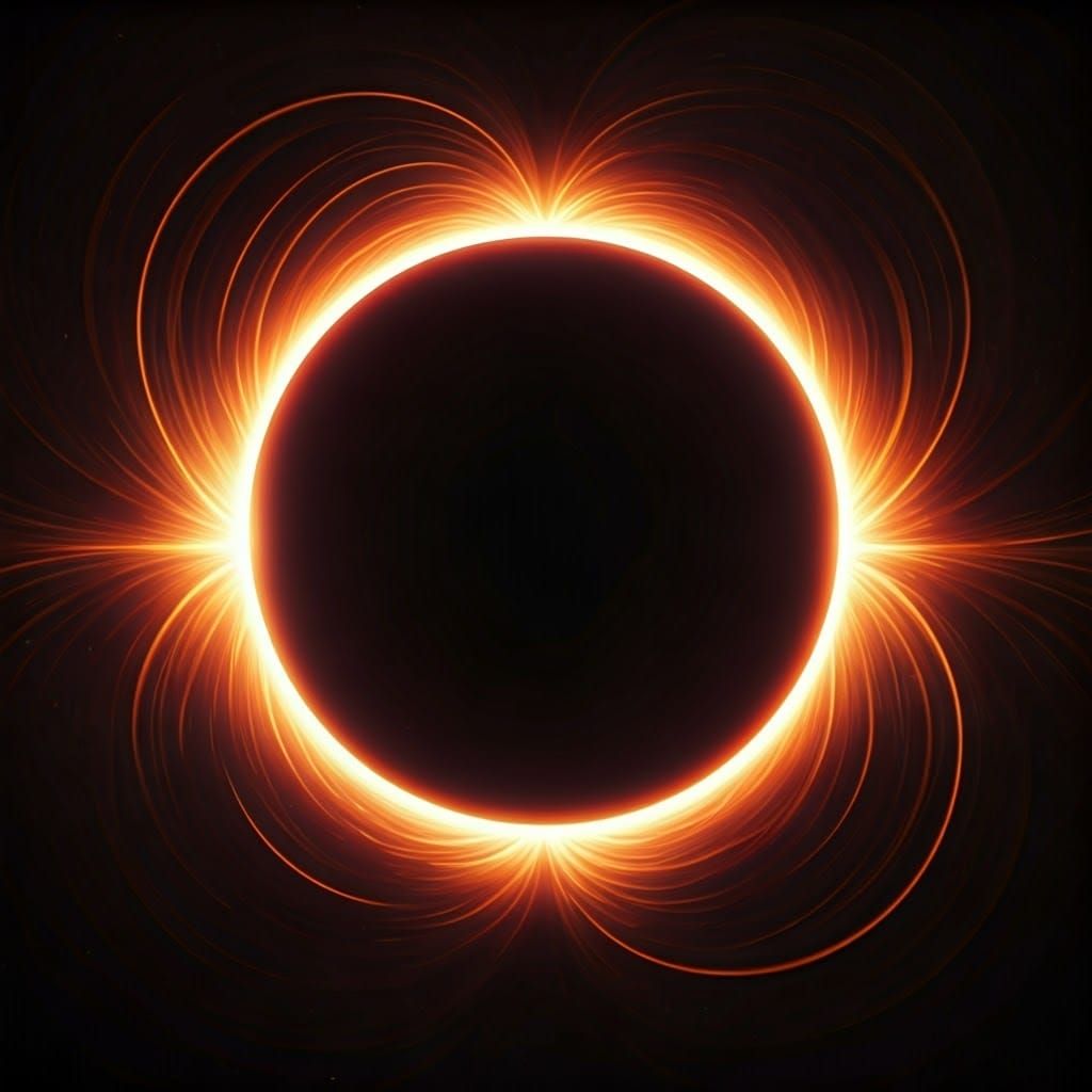 Mystical Solar Eclipse in Fantasy Landscape, 8k Matte Painti...