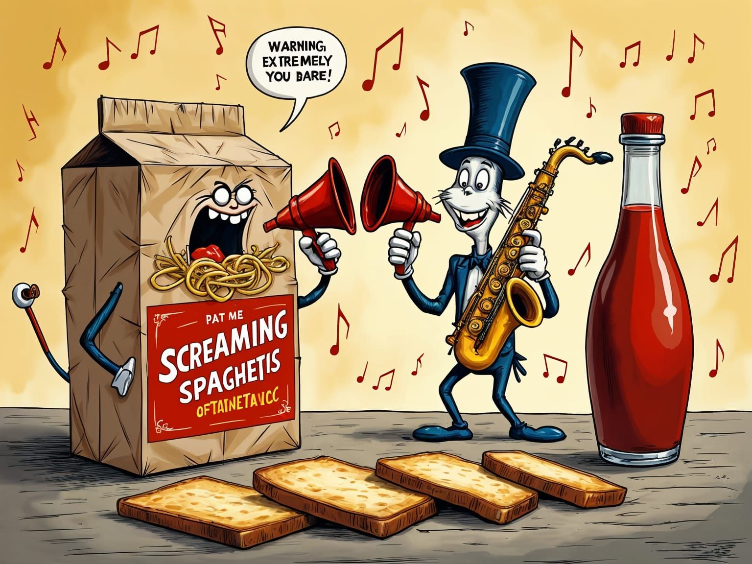 Absurd Food Concert with Screaming Spaghetti