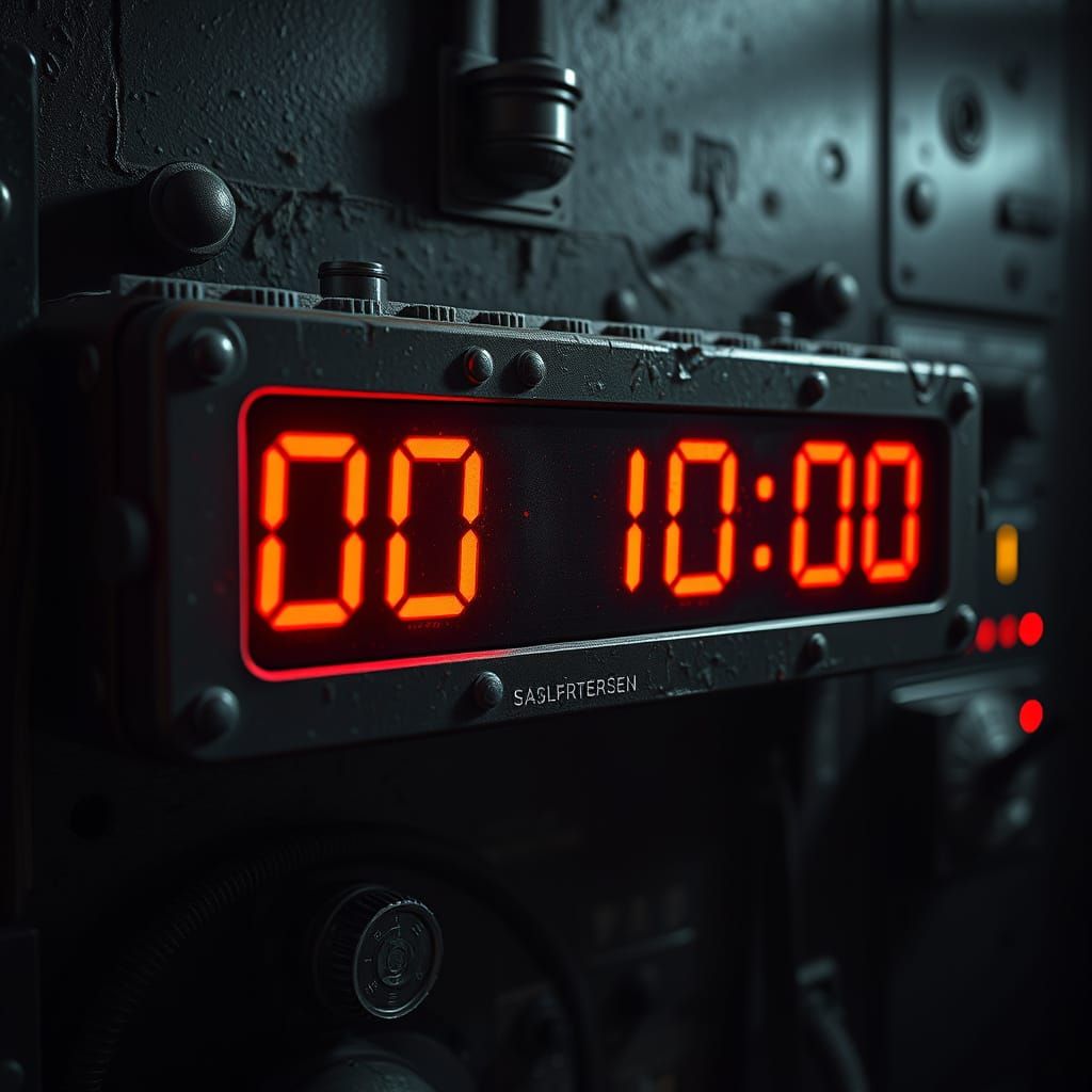 Countdown Timer in Dark Fantasy Style