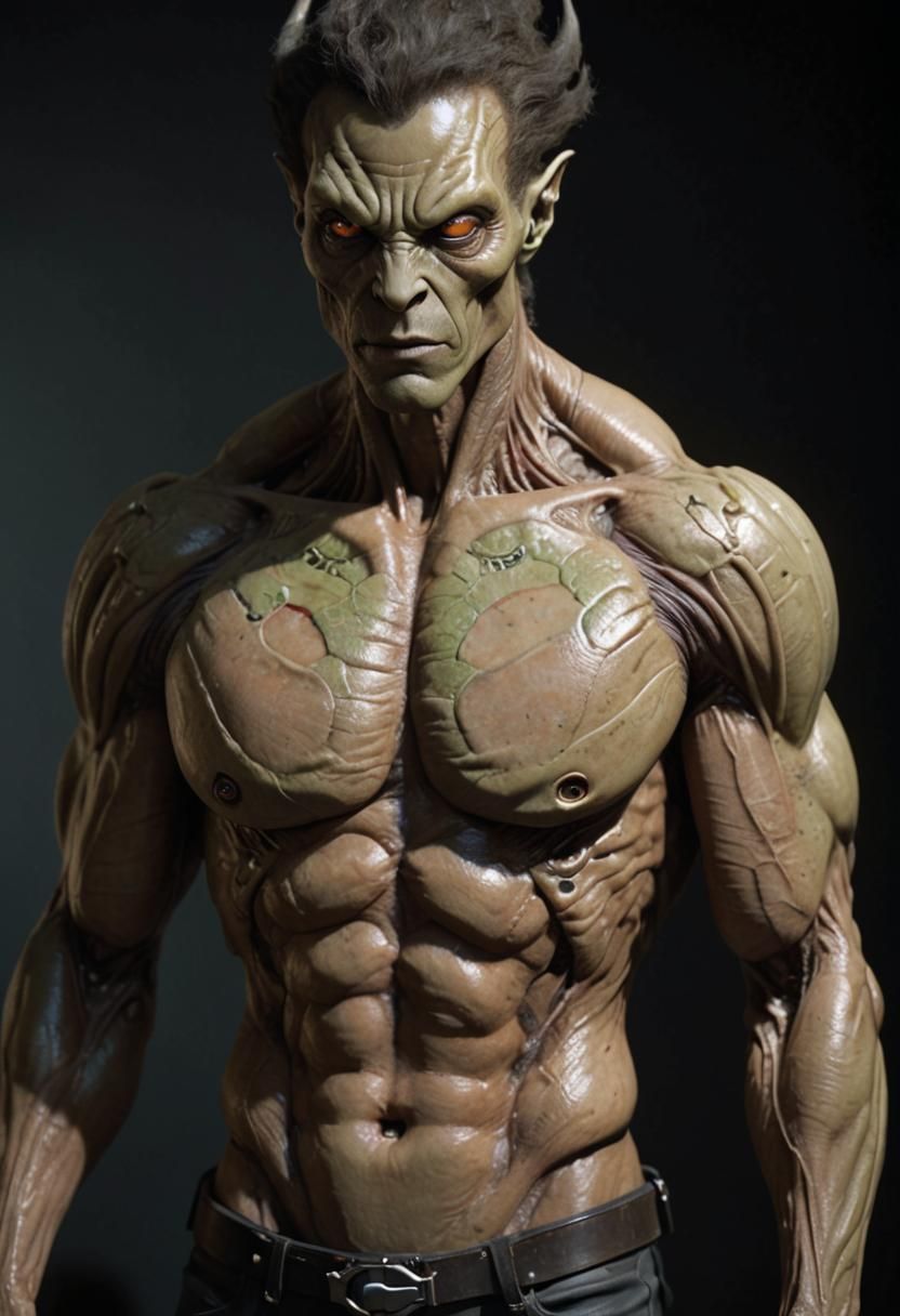 Beautiful Humanoid Alien with Classical Features