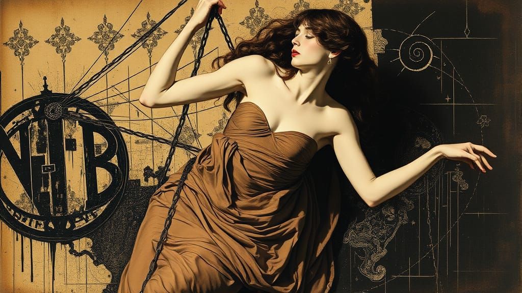 Expressive Portrait in a Dynamic, Romantic Style