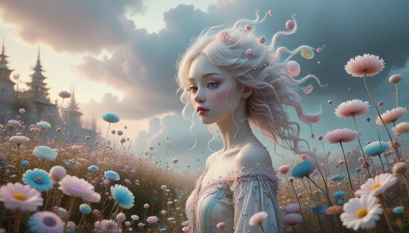 Surreal Ethereal Dreamscapes in Pastel Hues