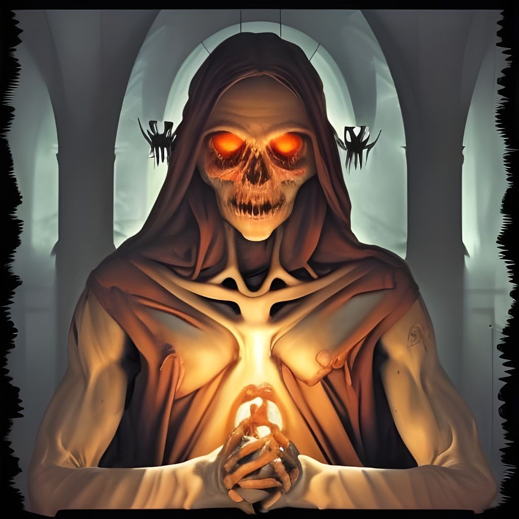 Detailed Skeleton Christ Portrait in Unreal Engine 5