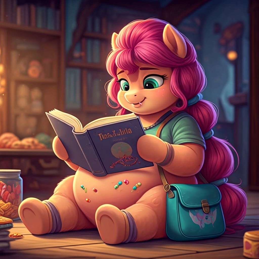 Chubby Sunny Starscout Reads in Cozy Setting
