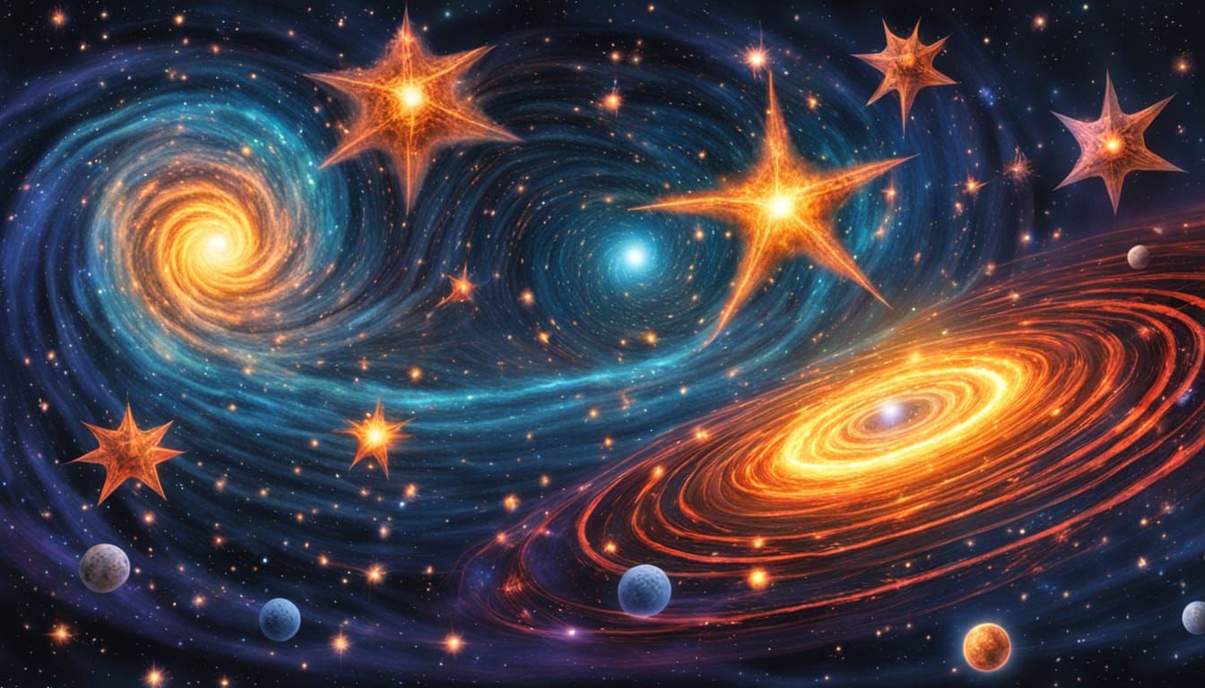 Swirls and Stars (Millennium Twain's StarEvolvers AstroMagne...