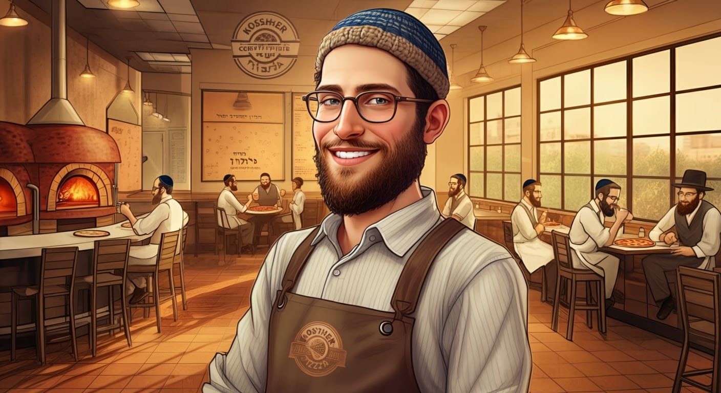 Young Orthodox Jewish Entrepreneur Serves Kosher Pizzas with...
