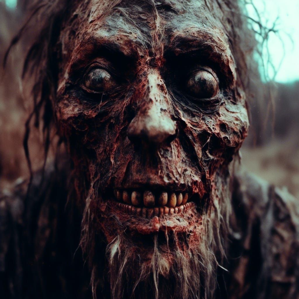 Macabre Image of Overweight African Person