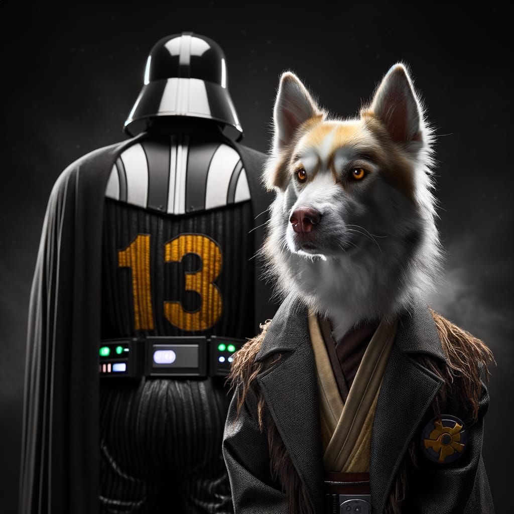 Siberian Husky Heeler as Dark Lord