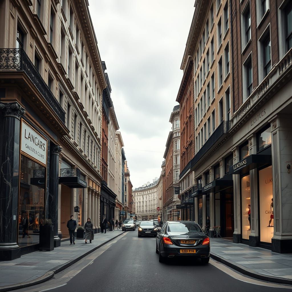 Luxurious London Streets in Opulent Elegance