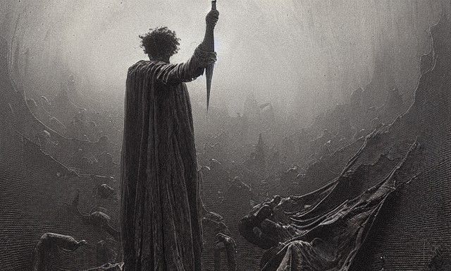 Infernal World: A Hyperdetailed Sinister Photograph