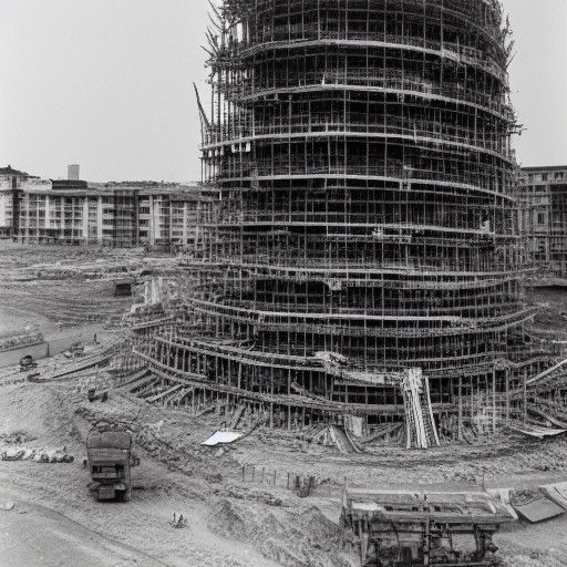 Tower of Babel Under Construction: Documentary Photo