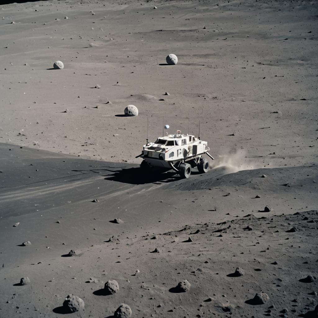 Advanced craft exploring Mare Imbrium