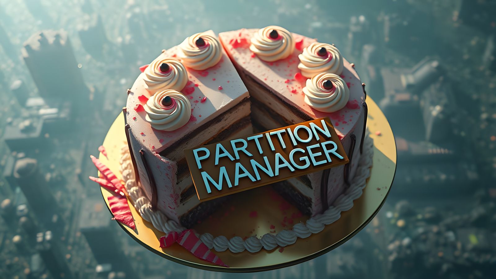 Cyberpunk Cake in the Partition Manager Interface