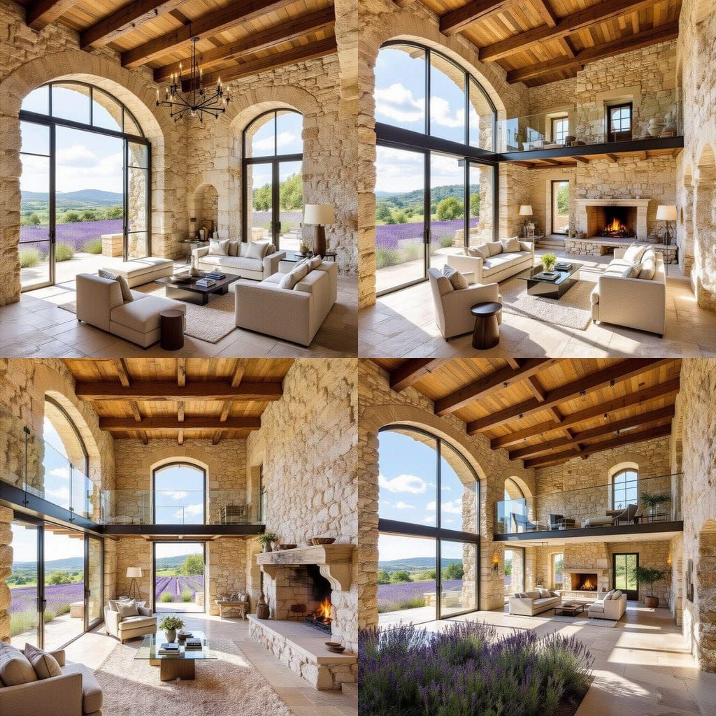 Château Ruins Meet Modern Glass Architecture