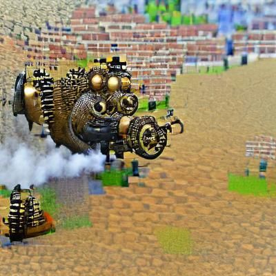 Steampunk Engine in World War 3 Scenario