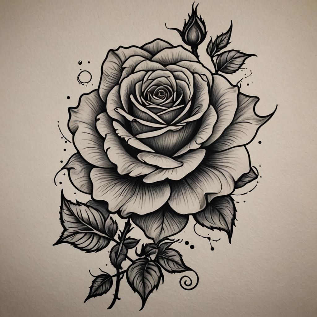 Rose Tattoo Design