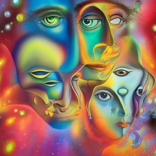 Psychedelic Android Dream of Technological Singularity