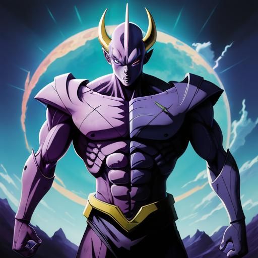 Frieza in Cel-Shaded Anime Manga Style