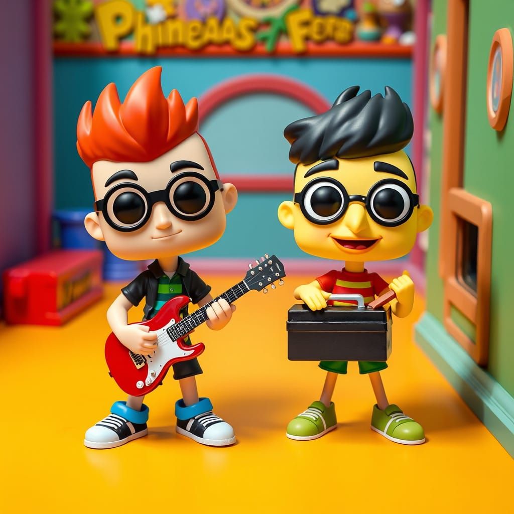 funko pop figures disney phineas and ferb