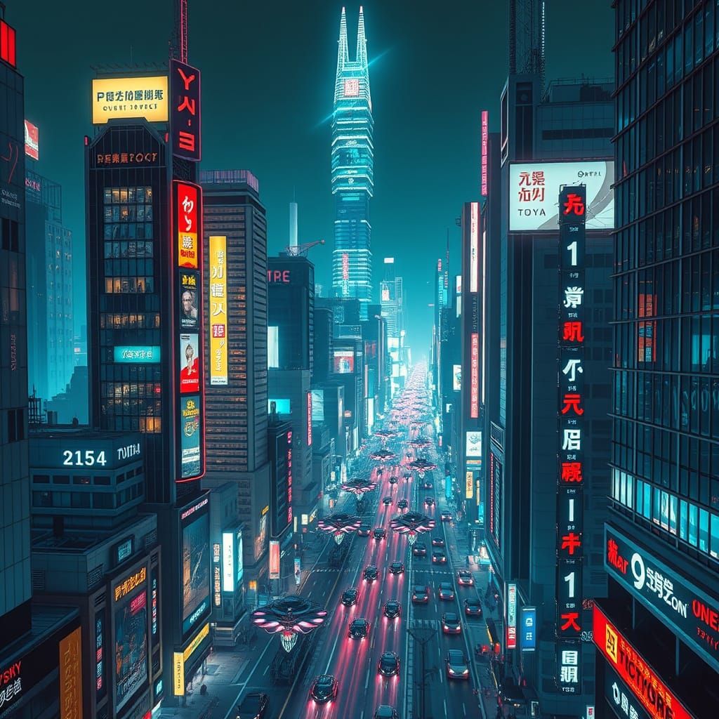 Tokyo's Futuristic Metropolis Unveiled from Above