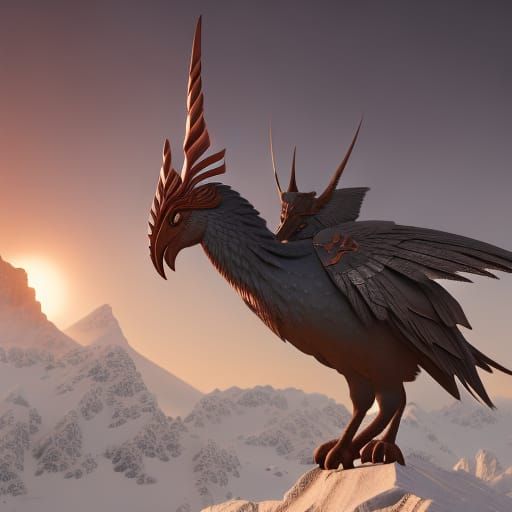 Detailed Matte Painting of Liverbird Crest