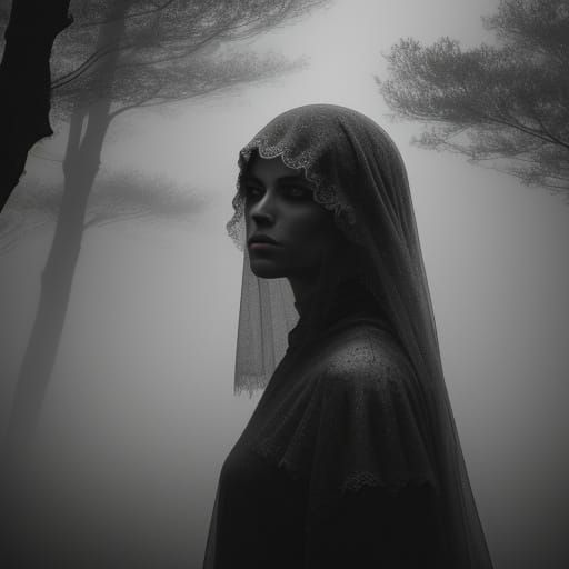 Dramatic Fog Scene in Hyperrealistic Photography