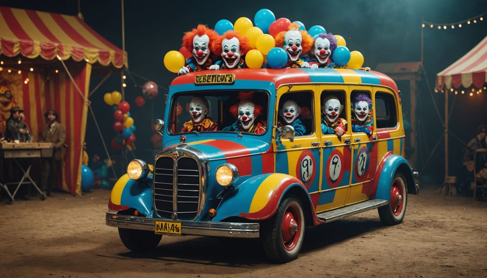 Clowns Emerge From Tiny Car, Hyperrealism