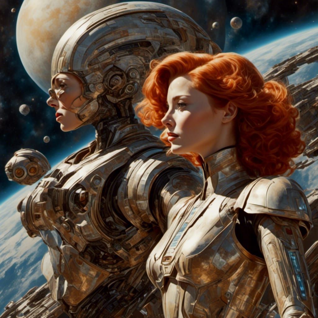 Star Wars Inspired Woman in Robotic Armor