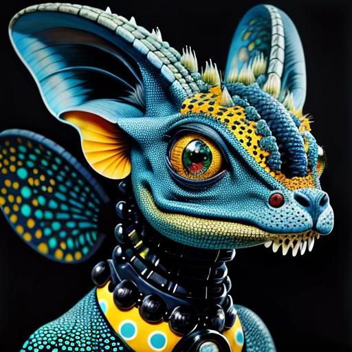 Bart the pet blue dragon