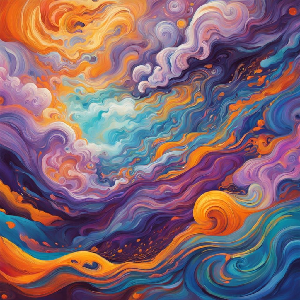 Surreal Dreamscape in Vibrant Pastels