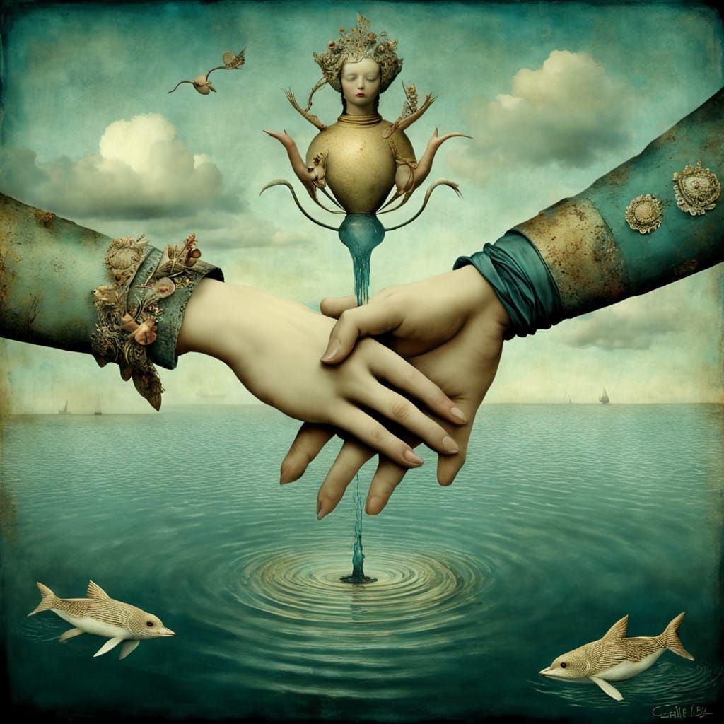 Ethereal Surrealism: Hands Across the Water